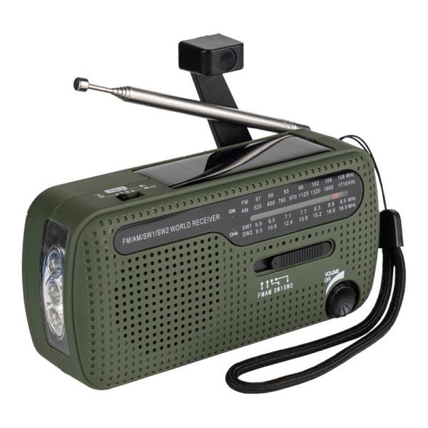 Noodradio met zonne-energie. Legerartikelen nl, Audio, Tv en Foto, Radio's, Ophalen, Nieuw, Wereldontvanger