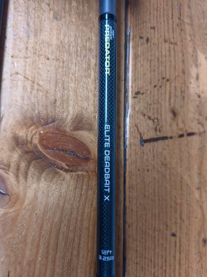 Elite Deadbait X 12ft 3.25lb Fox Predator, Watersport en Boten, Hengelsport | Witvissen, Zo goed als nieuw, Werphengel, Ophalen