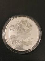 Tuvalu - Street fighter - Chun li -2022 oplage 15.000 stuks!, Ophalen of Verzenden, Zilver
