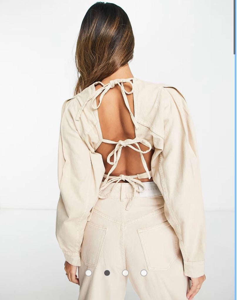 Waven blouse maat S / nieuw staat, Kleding | Dames, Blouses en Tunieken, Ophalen of Verzenden, Zo goed als nieuw, Maat 38/40 (M)