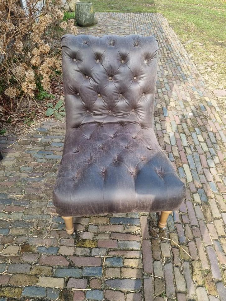 Riviera Maison Stoel Bruin, Huis en Inrichting, Stoelen, Gebruikt, Eén, Stof, Bruin, Ophalen