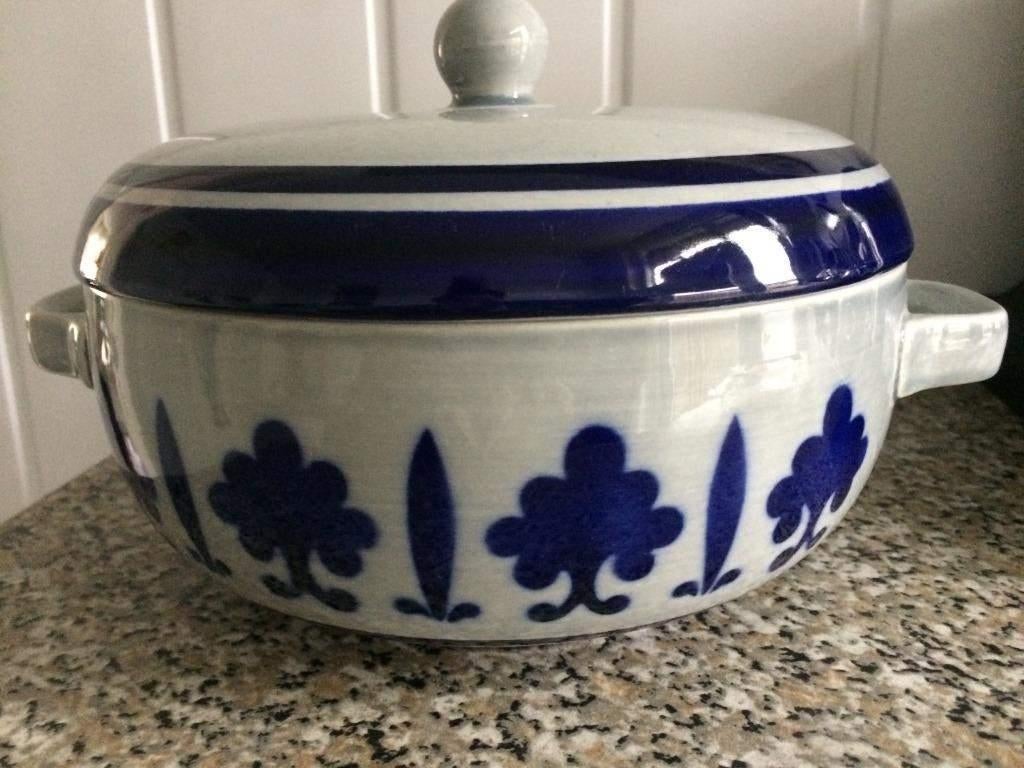 boch baltic schaal met deksel, Ophalen, Overige stijlen, Aardewerk, Schaal of Schalen