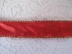 3 rol rood lint aan de zijkanten verstevigt 270cm bij 2,5 cm, Ophalen of Verzenden, Nieuw, Lint, Band of Elastiek