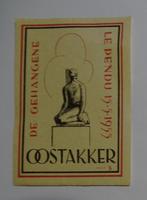 lucifersOOSTAKKER   DE GEVANGENE   LE PENDU  1955, Verzenden, Zo goed als nieuw, Luciferdoosjes of -merken