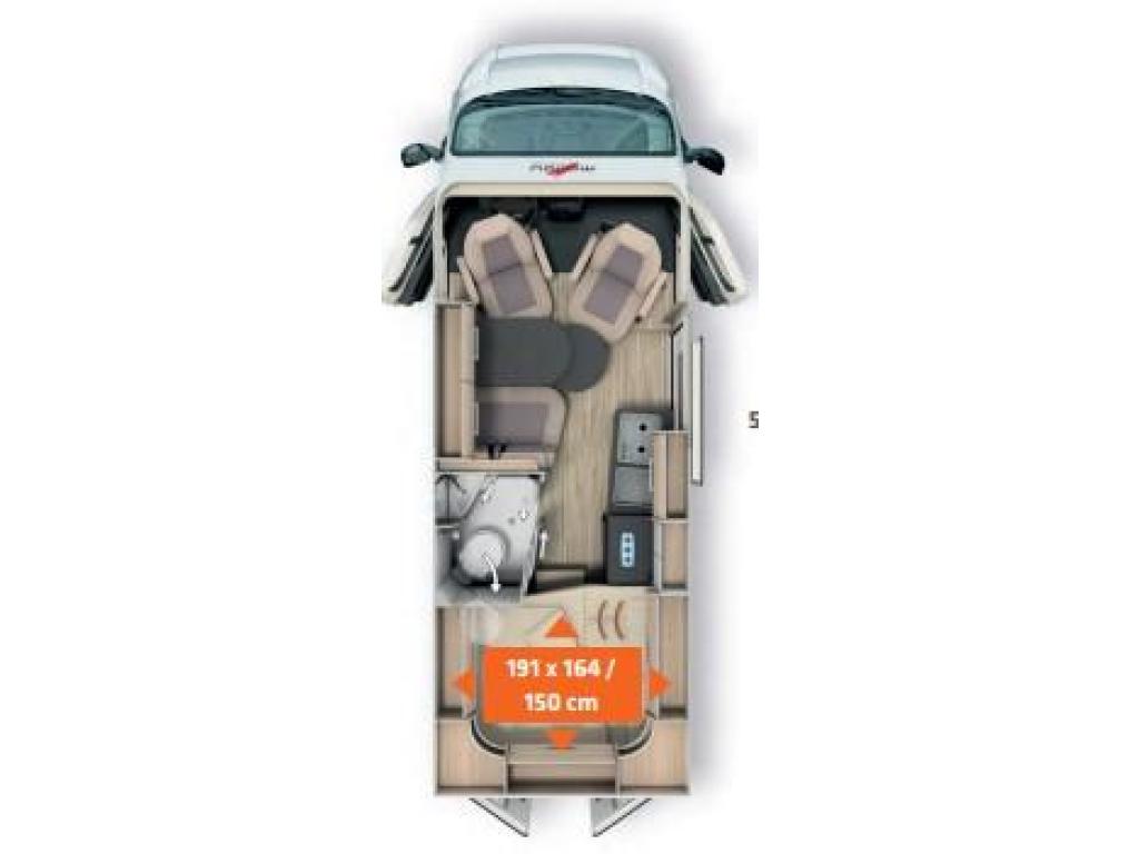 Malibu Diversity GT Skyview 600 DB K Dwarsbed, Airbags, Malibu, Fiat, Tot en met 2