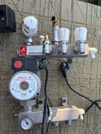 RVS Vloerverwarmingsverdeler incl. pomp & pompschakelaar, Ophalen of Verzenden, Gebruikt, Minder dan 200 watt, Overige typen