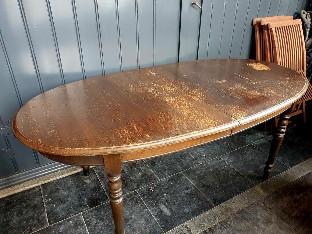 Ovale Verlengbaar Eiken Eettafel, Ophalen