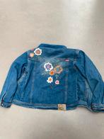 Fancy spijkerjasje ES met bloemen en teddy kraag, Ophalen, Gedragen, Maat 36 (S), Blauw