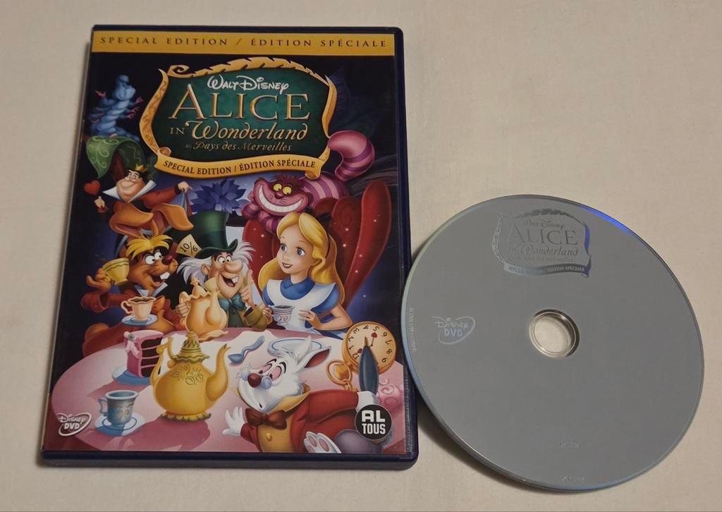 Walt Disney Alice In Wonderland Dvd Cartoon/Animatie, Cd's en Dvd's, Dvd's | Tekenfilms en Animatie, Alle leeftijden, Ophalen of Verzenden