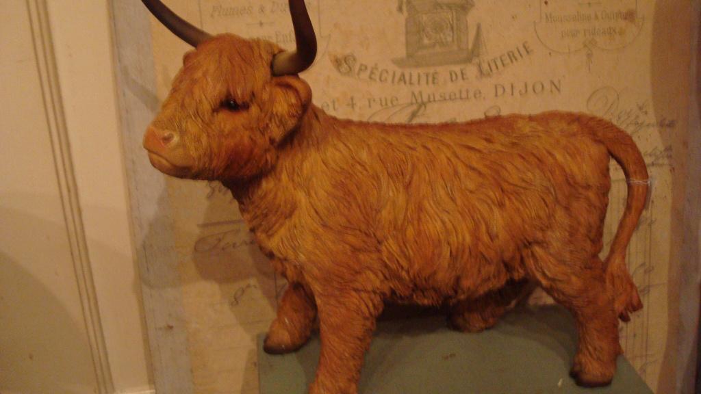 highlander koe staande, Ophalen of Verzenden, Nieuw, Overige materialen, Dierenbeeld