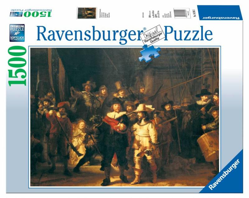 Ravensburger - De Nachtwacht - 1500 stukjes, Ophalen of Verzenden, 500 t/m 1500 stukjes, Nieuw, Legpuzzel
