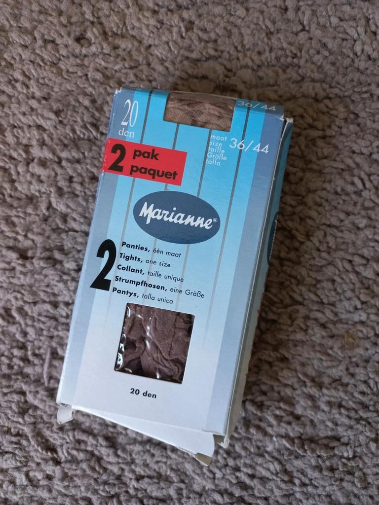 Marianne Panty 20 den - 2 stuks, Maat 36/38 (S), Bruin, Nieuw, Ophalen of Verzenden