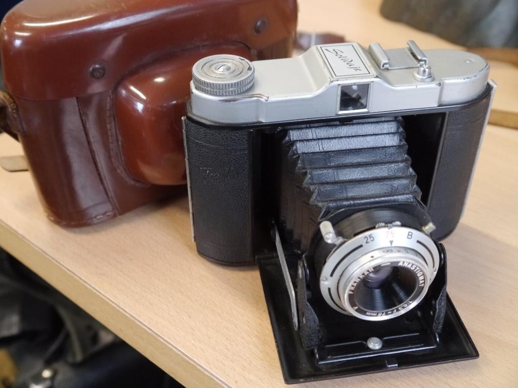 Franka Solida Jr. balg camera, Ophalen of Verzenden, Gebruikt, Spiegelreflex, Overige Merken