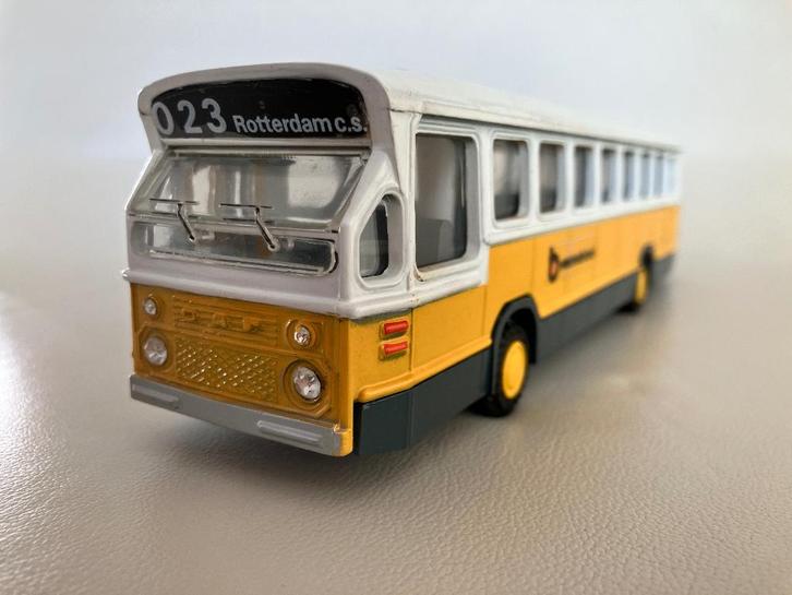 Lion Toys DAF bus - westnederland - lijn 23 Rotterdam CS, Hobby en Vrije tijd, Modelauto's | 1:50, Zo goed als nieuw, Bus of Vrachtwagen