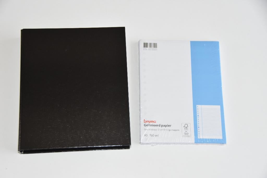 Nieuwe A5 multomap met 150 vel gelinieerd papier ringband, Verzenden, Nieuw