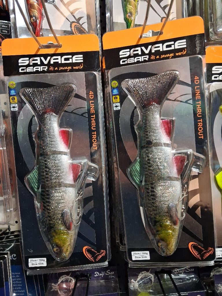 SG 4D Line Thru Trout 25cm/180g (Slow Sink) Green-Silver