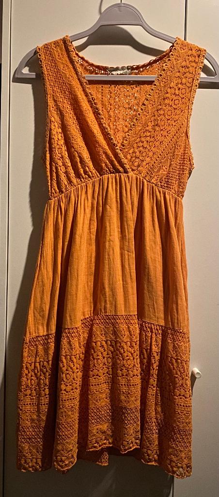 Koningsdag Koninginnedag outfit kant Jurkje oranje M, Kleding | Dames, Jurken, Maat 38/40 (M), Oranje, Ophalen of Verzenden, Zo goed als nieuw