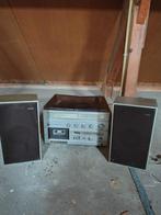 Vintage Sharp stereo set met cassettedeck en platenspeler, Audio, Tv en Foto, Stereo-sets, Ophalen, Gebruikt, Tuner of Radio, Sharp