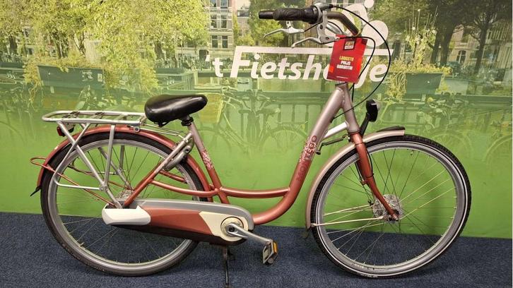 Fietshokje Raaks: Montego Liberty damesfiets 47cm, Fietsen en Brommers, Fietsen | Dames | Damesfietsen, Zo goed als nieuw, Versnellingen