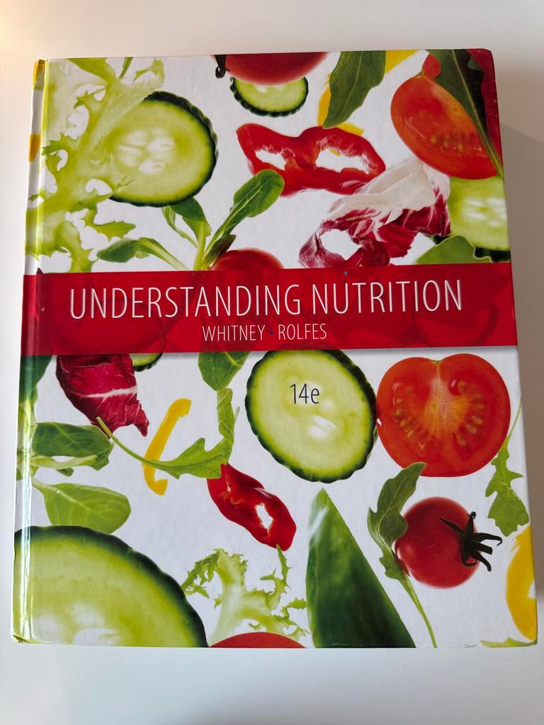 Understanding Nutrition - Whitney Rolfes (14e editie), Ophalen of Verzenden, Beta, Gelezen, HBO