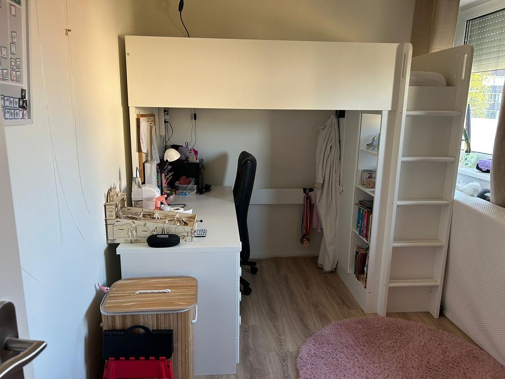 IKEA hoogslaper met nieuw matras., Ophalen, Gebruikt, Hoogslaper