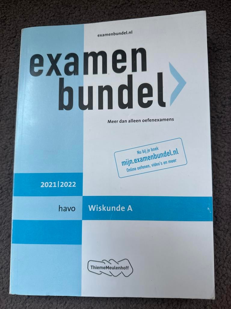 3x Havo Wiskunde A Examenbundels & Oefenboeken, Ophalen, Gelezen, HAVO, Wiskunde A