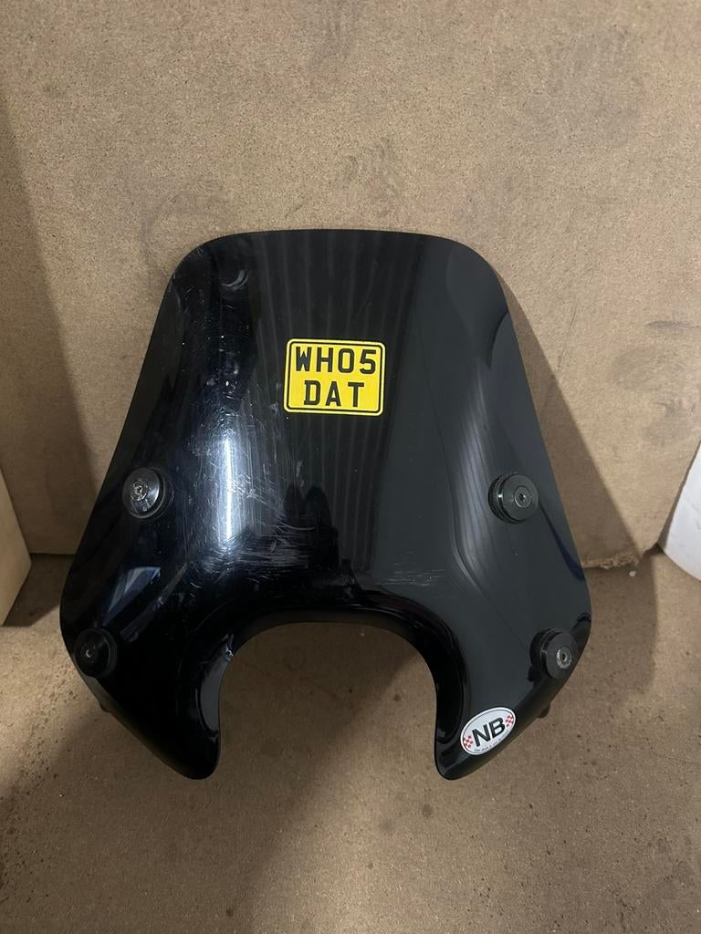 Laag windscherm voor piaggio zip glans zwart, Ophalen of Verzenden, Gebruikt, Overige typen, Piaggio