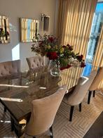 Rofra home luxe eettafel met 6 stoelen, Huis en Inrichting, Ophalen, Zo goed als nieuw, Eric kuster,eichholtz,keijser & co, 8 stoelen of meer