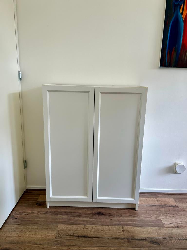 IKEA Billy / Oxberg boekenkast met deuren 80x30x160 cm, Ophalen, Gebruikt, 50 tot 100 cm, 150 tot 200 cm