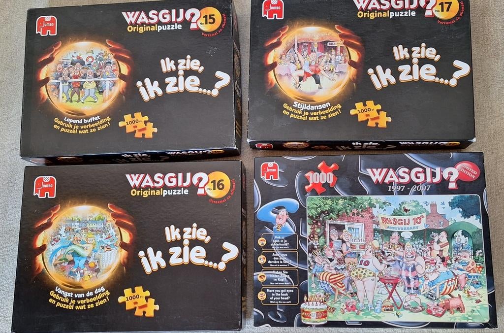 Wasgij puzzels, Hobby en Vrije tijd, Denksport en Puzzels, Ophalen, 500 t/m 1500 stukjes, Zo goed als nieuw