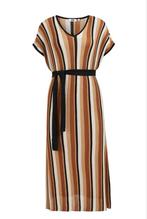 WE Fashion gestreepte damesjurk - maat S, Kleding | Dames, Bruin, Nieuw, Ophalen of Verzenden, Maat 36 (S)