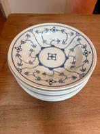 Saks blau diepe borden 9x, Huis en Inrichting, Keuken | Servies, Ophalen, Porselein, Overige stijlen, Bord(en)