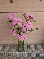 Chenilledraad pijpraher kunst bloemen+ vaas pst 15 eu, Binnen, Overige materialen, Nieuw, Ophalen of Verzenden