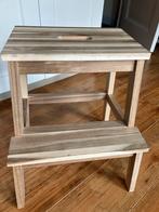 Ruilen? IKEA Bekvam krukje / opstapje van acaciahout, Ophalen, Zo goed als nieuw, Hout