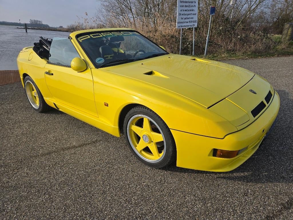 Porsche 944 Cabrio Bieber Breitbau tuning250PK BELASTINGVRIJ, Achterwielaandrijving, Zwart, Cabriolet, 4 stoelen