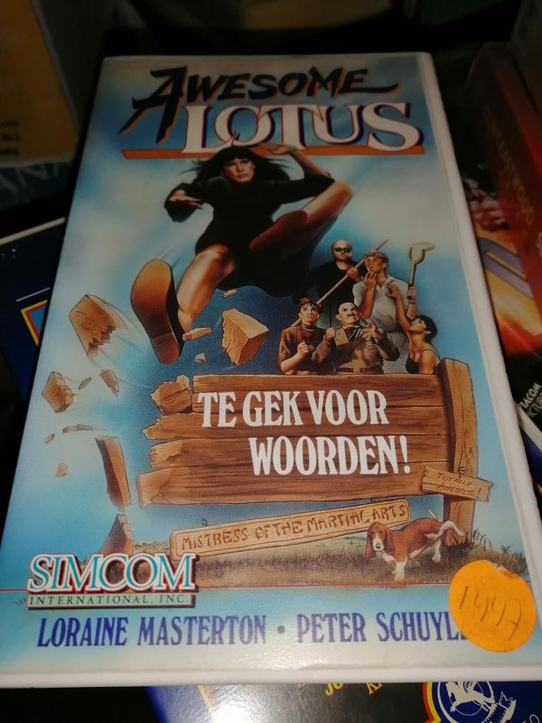 VHS ex-rental - Awesome Lotus, Cd's en Dvd's, VHS | Film, Vanaf 16 jaar, Ophalen of Verzenden, Gebruikt, Horror
