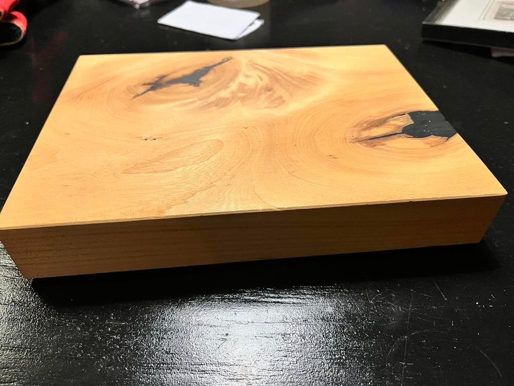 Mooi blokje iepen hout, Ophalen of Verzenden, Gebruikt