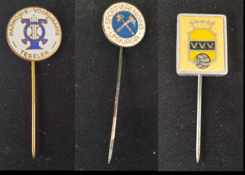 3 speldjes uit Limburg, Ophalen of Verzenden, Gebruikt, Stad of Land, Speldje of Pin