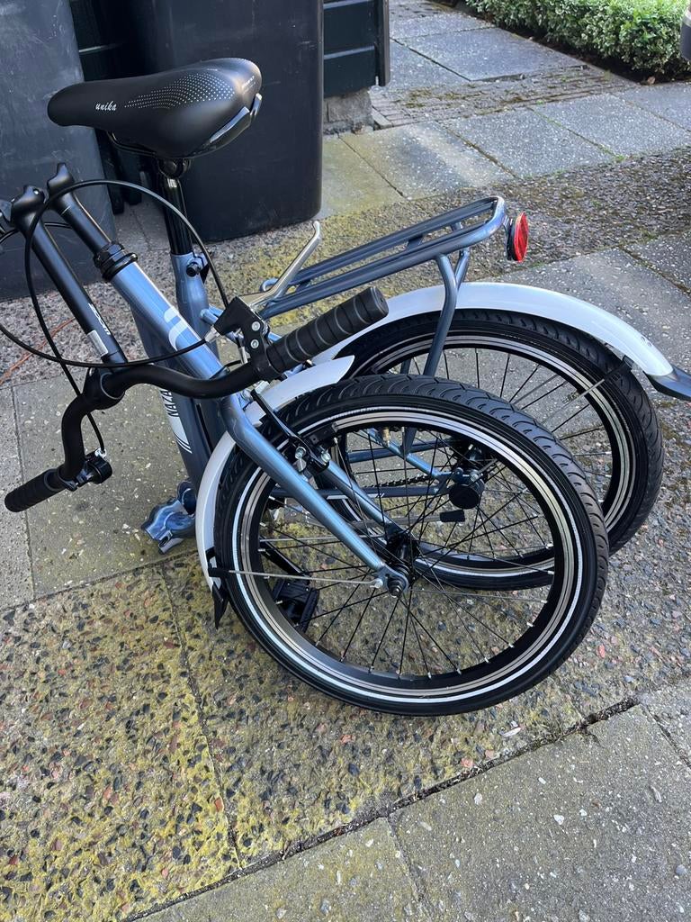 Nazaire vouwfiets unisex v-brakes blauwgrijs, Ophalen, Nieuw, 18 tot 20 inch, Overige merken