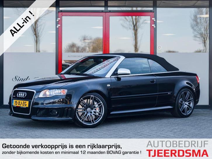 Audi A4 Cabriolet 4.2 V8 RS 4 quattro | Ceramic Schijven | B, Auto's, Audi, Bedrijf, Te koop, RS4, 4x4, Airbags, Airconditioning