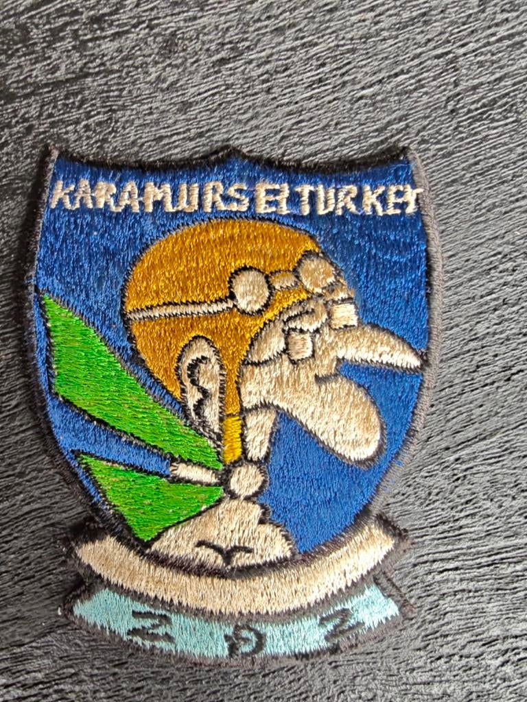 Karamürsel Common Defense Installation Turkije patch usaf, Ophalen of Verzenden, Luchtmacht, Nederland, Embleem of Badge