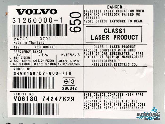 Radio CD Speler van een Volvo V70, Gebruikt, -, -, Ophalen of Verzenden