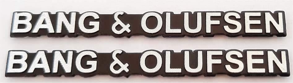 Bang & Olufsen Aluminium plaatje set, Auto diversen, Autostickers, Ophalen of Verzenden