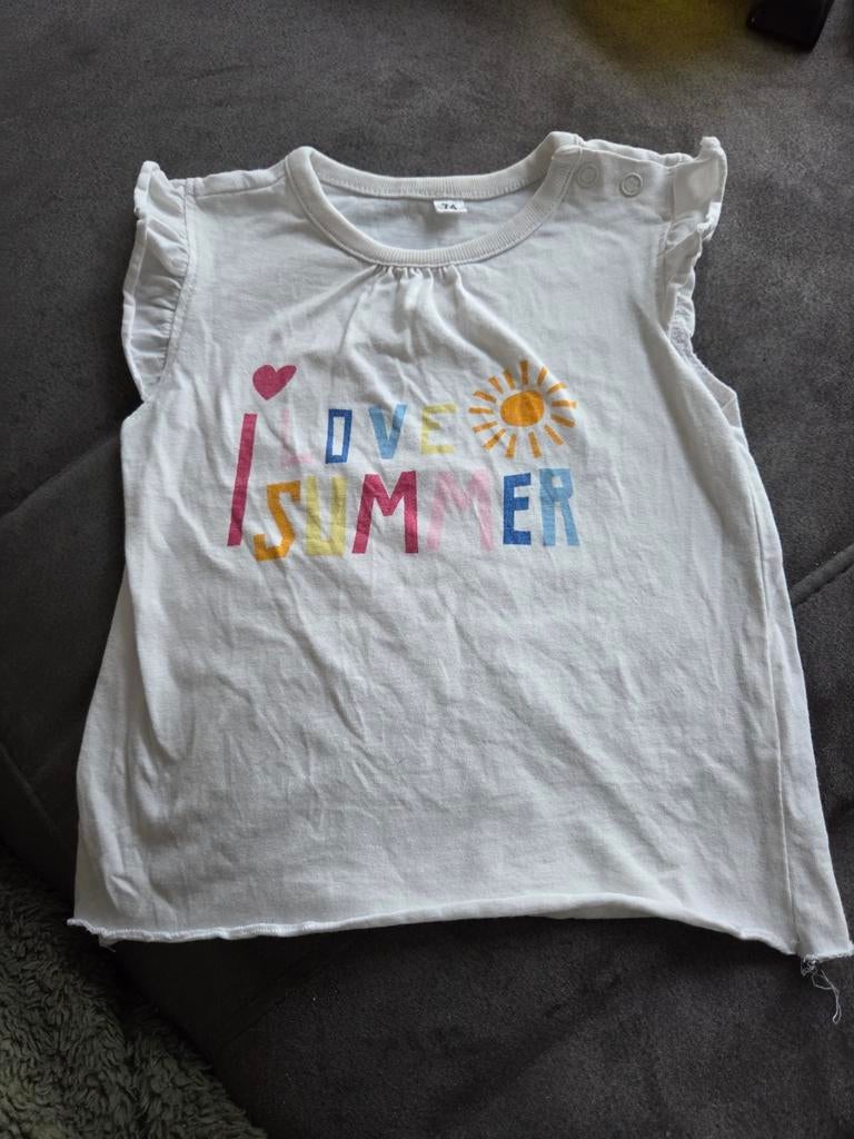 Leuk shirt maat 74 Zeeman, Kinderen en Baby's, Babykleding | Maat 74, Zeeman, Gebruikt, Jongetje of Meisje, Ophalen of Verzenden