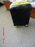 KOFFER ZWART/GROEN KOOPJE, Hard kunststof, Minder dan 50 cm, Zo goed als nieuw, Wieltjes