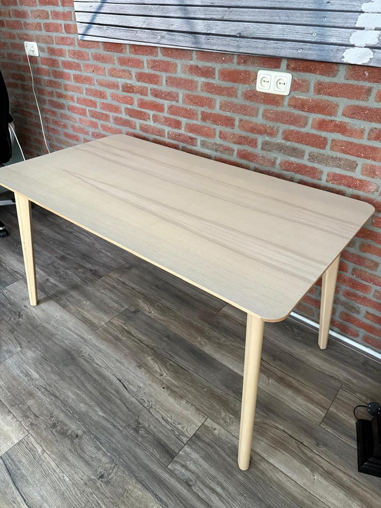Ikea Lisabo eettafel, 100 tot 150 cm, Zo goed als nieuw, Rechthoekig, 50 tot 100 cm