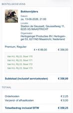 Bokkerijders 4 tickets 13 juni, Drie personen of meer, Juni
