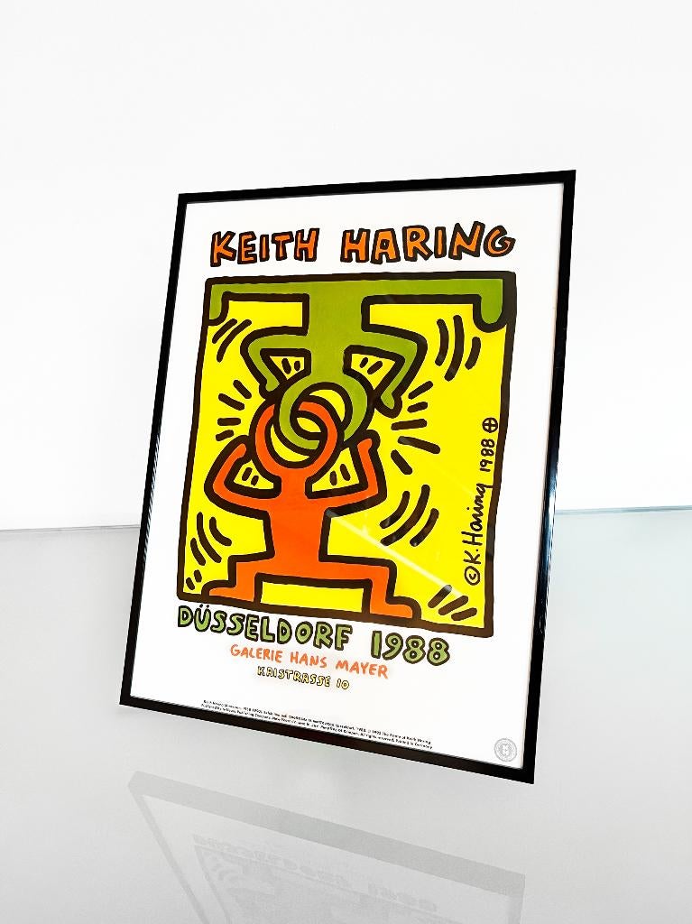 Keith Haring Framed Dusseldörf onder licentie uitgegeven, Ophalen of Verzenden