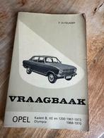 Vraagbaak Opel Kadett B, XE, 1200, Olympia (1967-1973), Ophalen, Gelezen, Opel