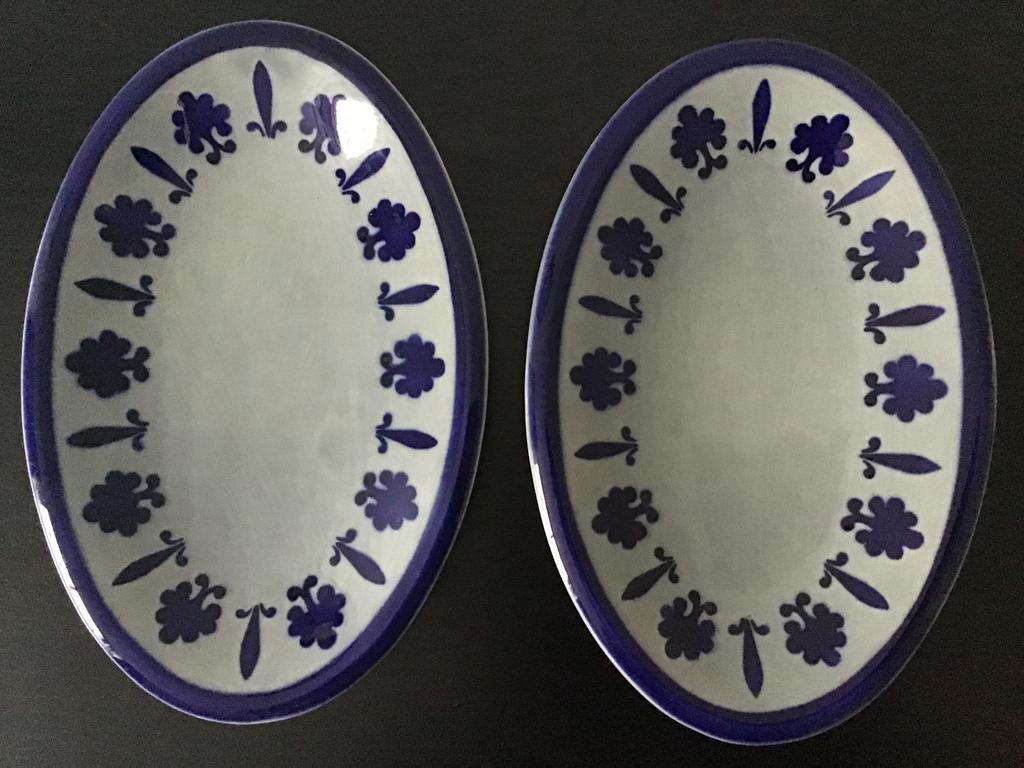 2 x Boch La Louviere Belgium - Serie Baltic, schaaltjes, Ophalen of Verzenden